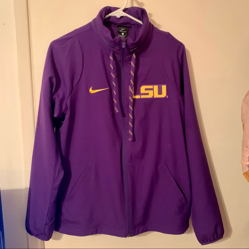 Nike LSU Dri Fit convertible hooded jacket